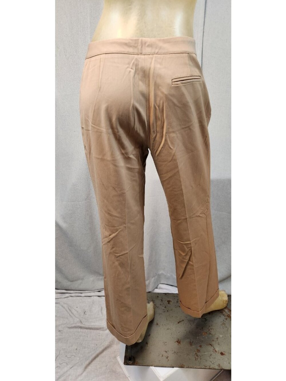 Petite Sophisticate Womens Size 8P 8 Brown Straight Leg Dress Pants USED - Picture 3 of 5